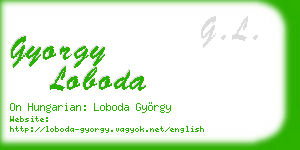 gyorgy loboda business card